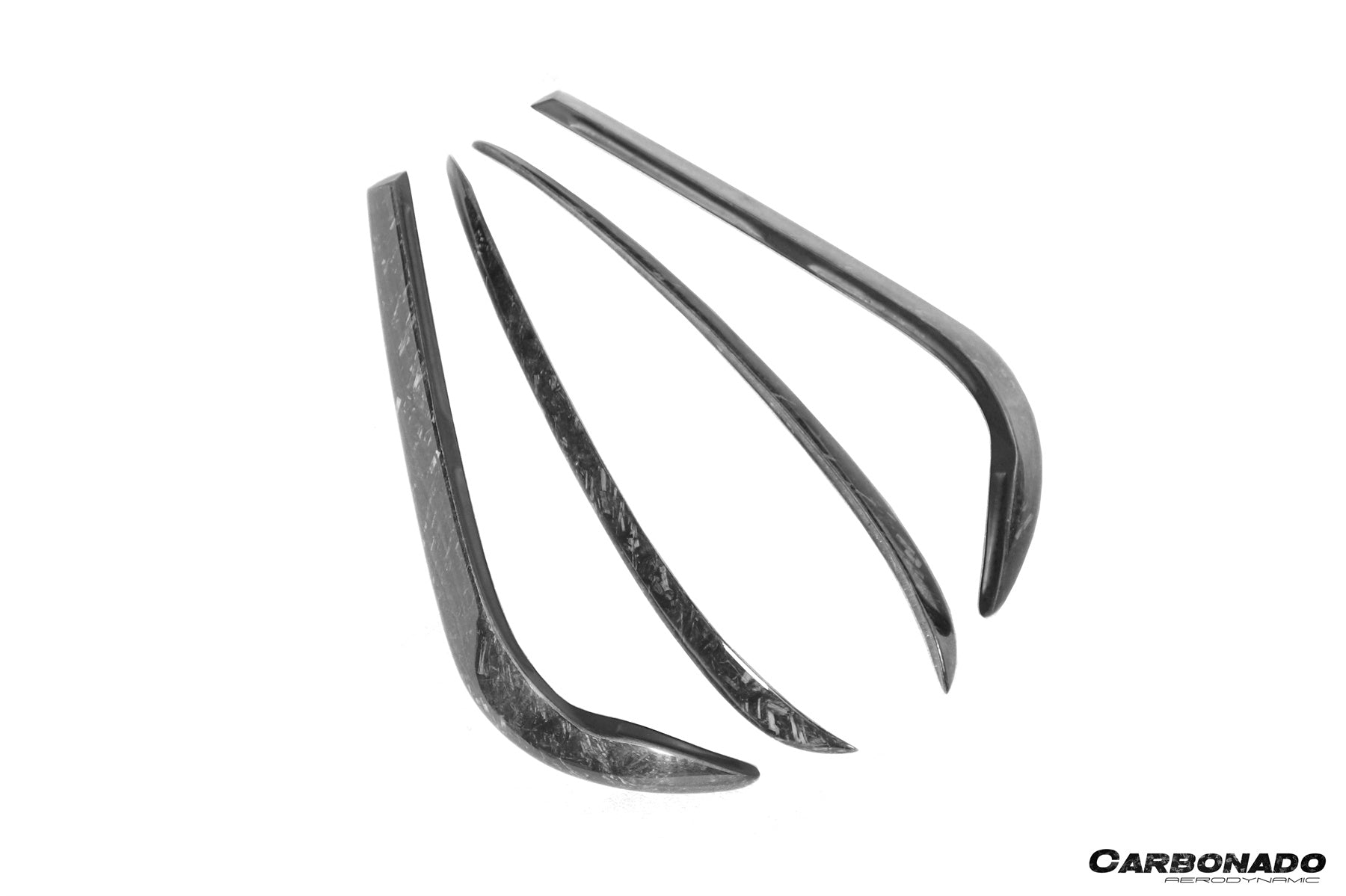 2016 - 2021 Tesla Model X SUV RZS Style Carbon Fiber Front Canards